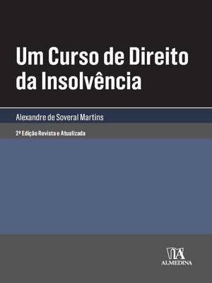 cover image of Um Curso de Direito da Insolvência--2ª Edição